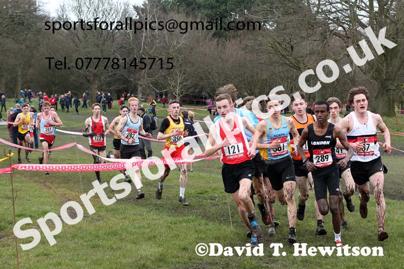 Senior boys, 2020 New Balance English Schools Champs., Sefton Park, Liverpool. Photo: David T. Hewitson/Sports for All Pics